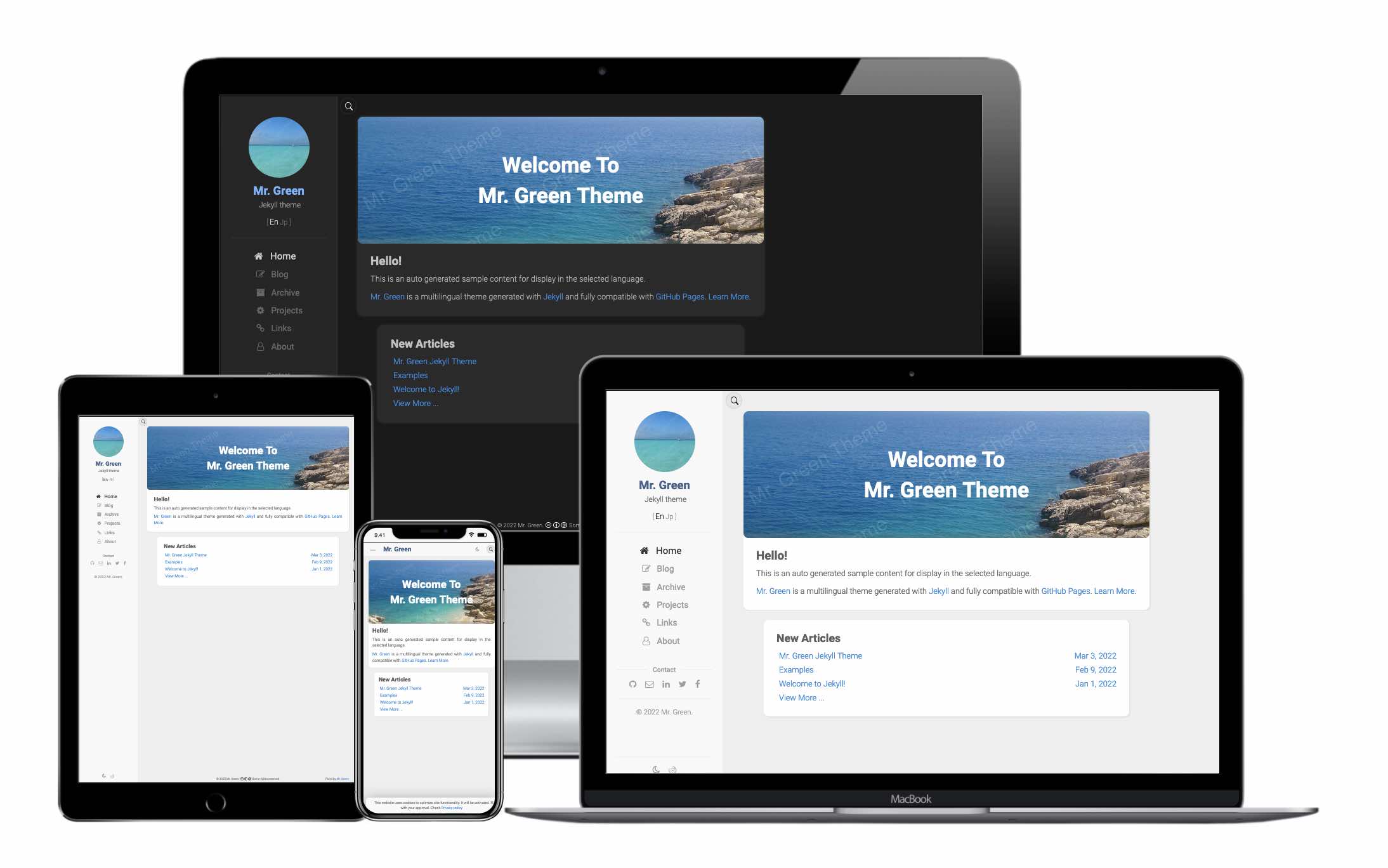 Mr. Green Jekyll テーマ